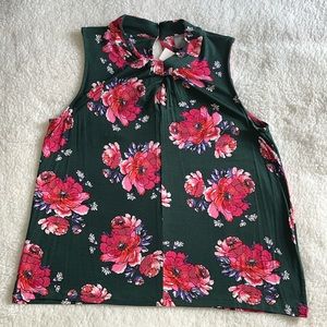 Anthropologie Vanessa Virginia Sleeveless Floral Blouse -M
